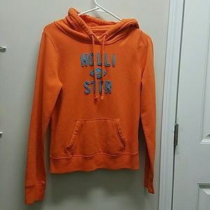 Orange hollister hoodie